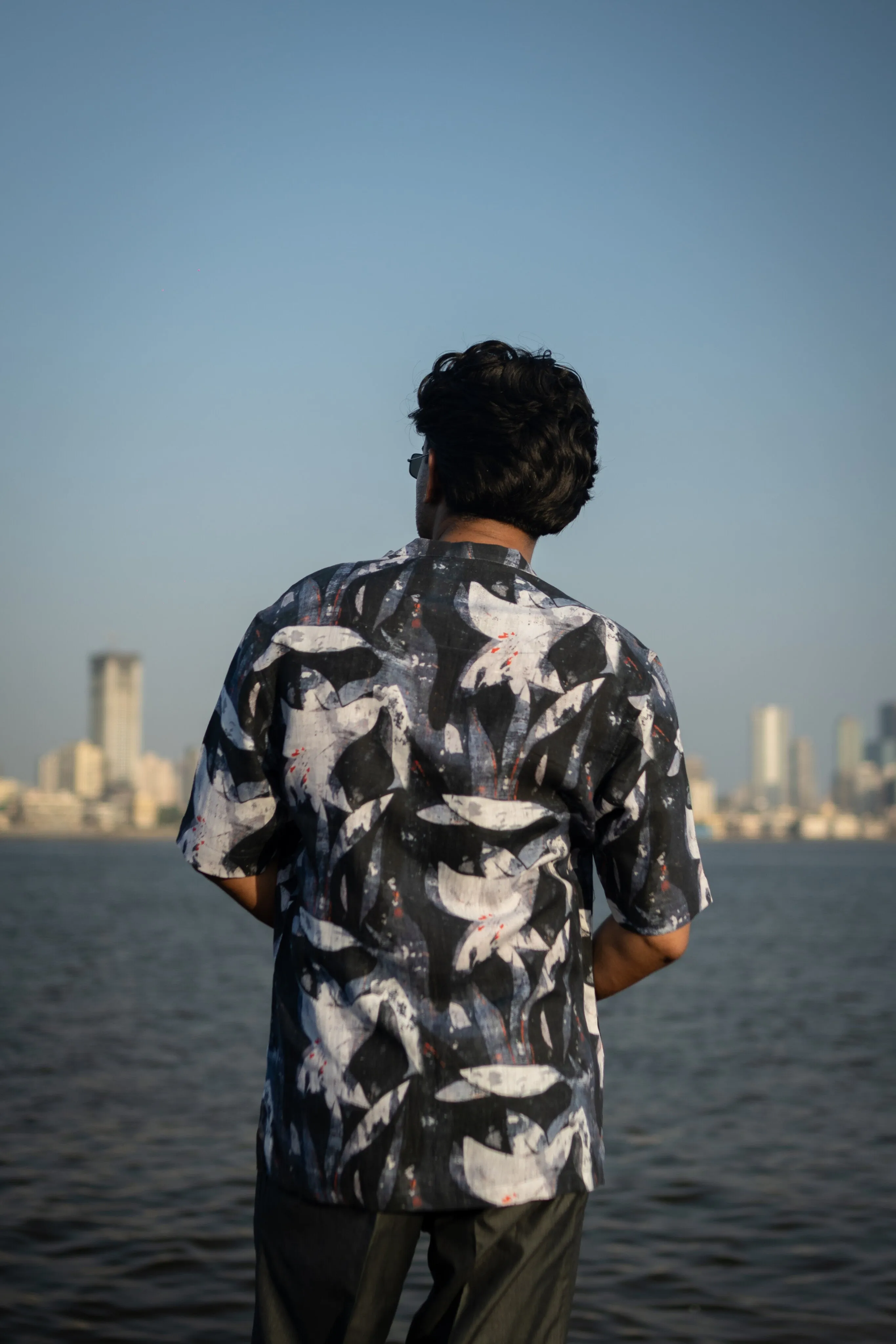Abstarct Bloom Unisex (Pure Linen Short Sleeve Shirt) - AddysForMen