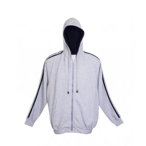 Aston Stripe Zippered Hoodie