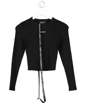 Boldly Love Yourself Black Long Sleeved Top UK 6