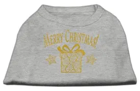 Golden Christmas Present Dog Shirt Grey XL (16)