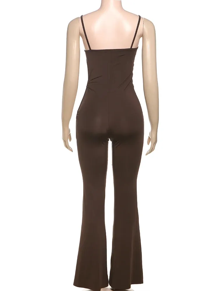 Hollow Waistless Jumpsuit – Sleek & Sexy Party Wear