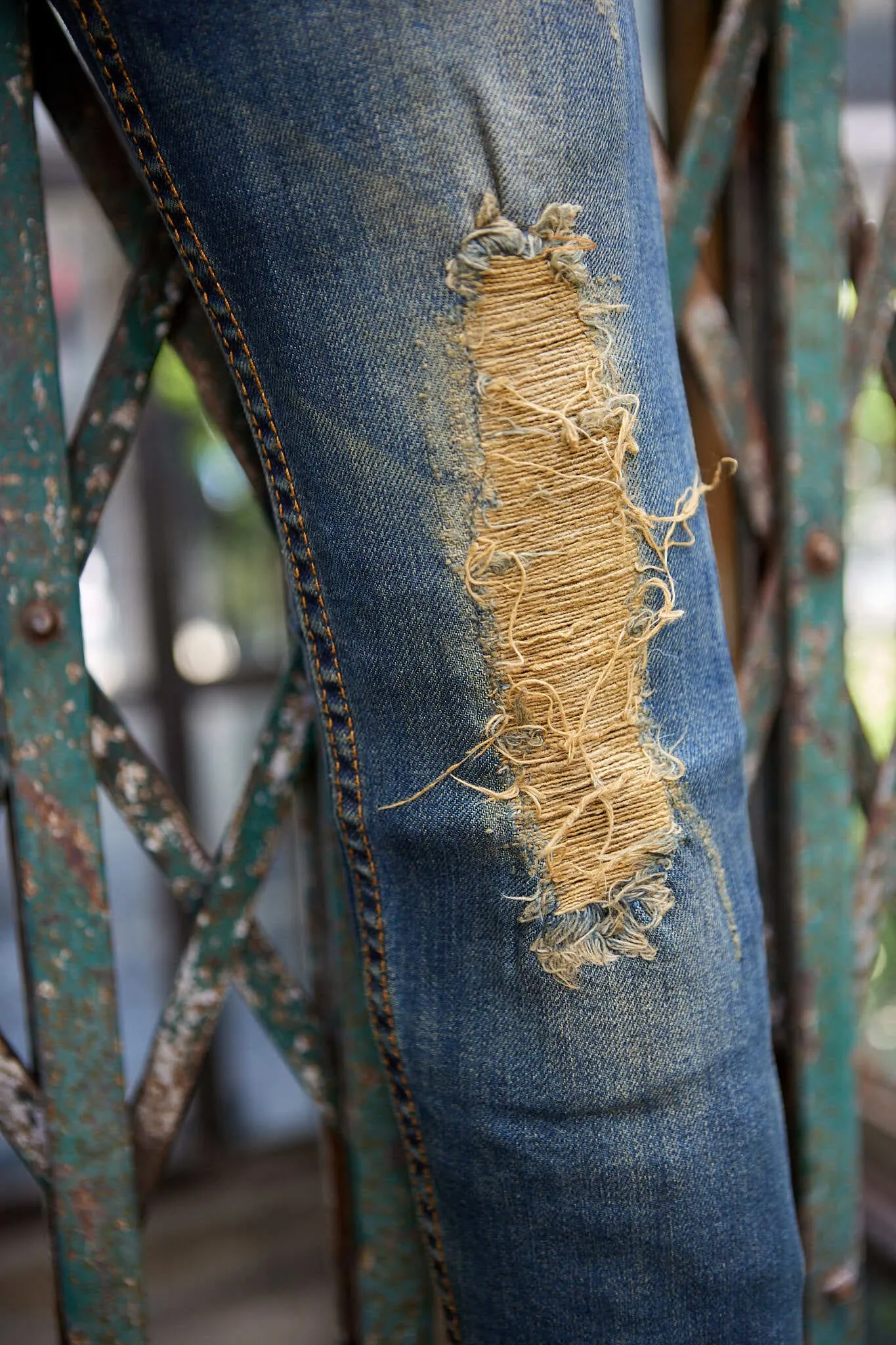 Jack Russel - Men Jeans - Handwerk J-518 Skinny Fit The Original Midnight Blue Destroy