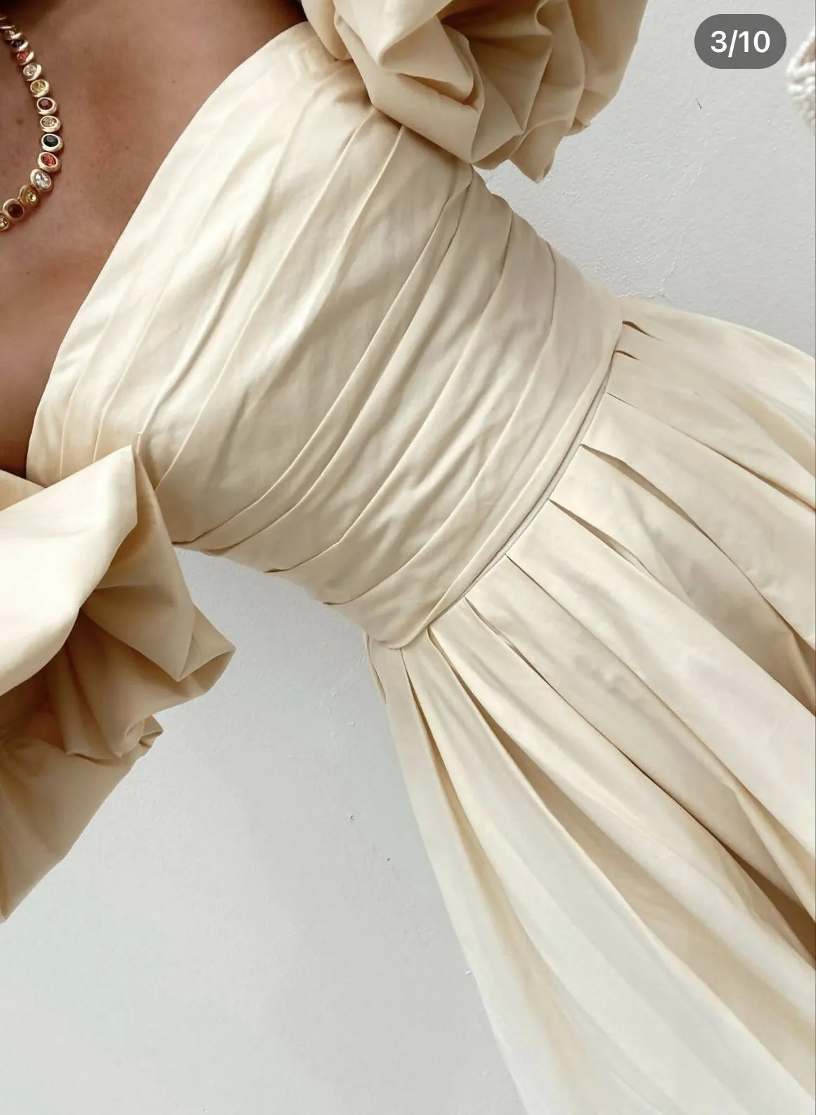 Leo Lin Matilda Puff Sleeve Midi Dress