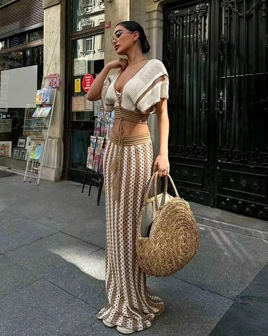 Maira Holiday Crochet Set - Resortwear