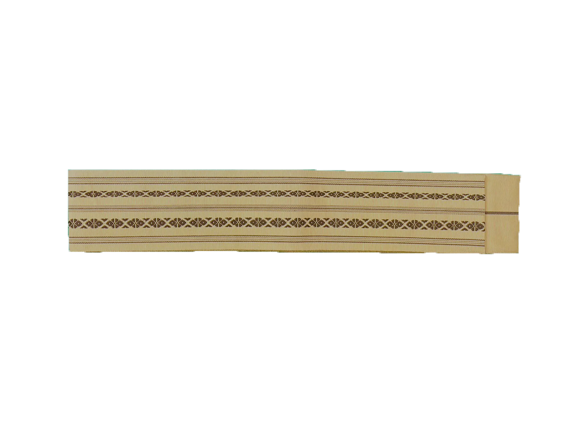 Men's Kaku-Obi Belt : Traditional pattern, Beige