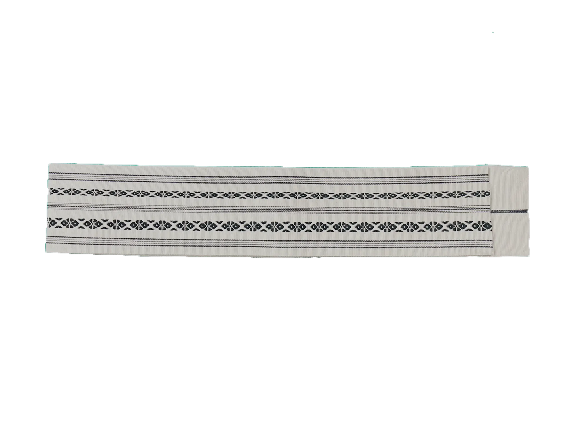 Men's Kaku-Obi Belt : Traditional pattern, Gray