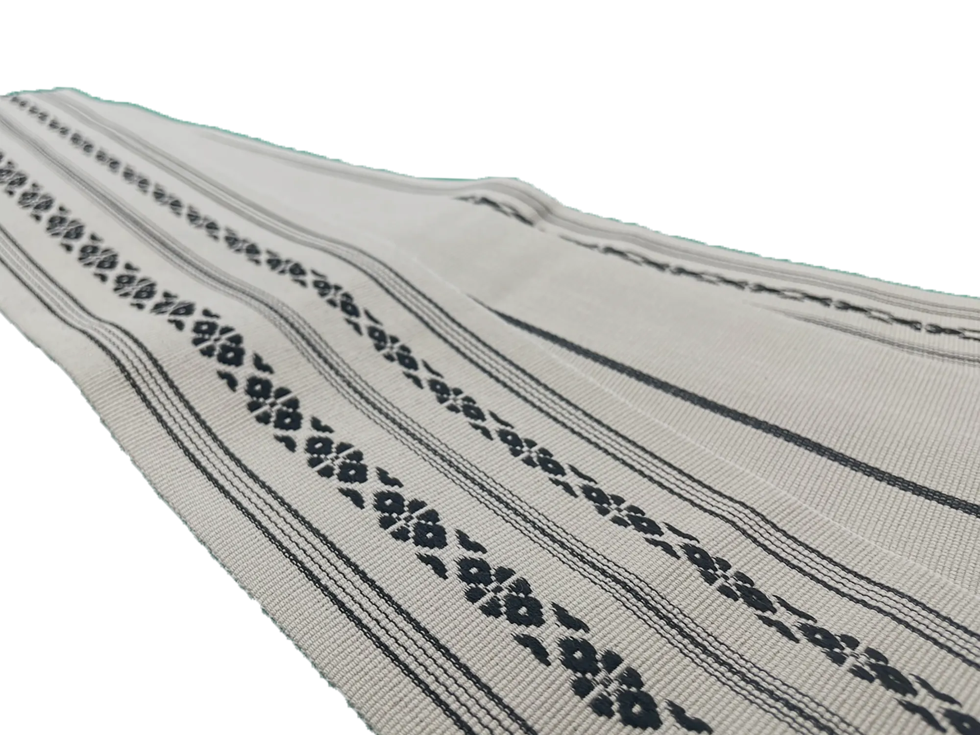 Men's Kaku-Obi Belt : Traditional pattern, Gray