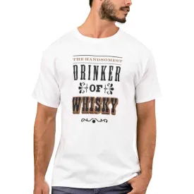 Nutcase Designer Round Neck Men's T-Shirt Wrinkle-Free Poly Cotton Tees - Drinker of Whisky