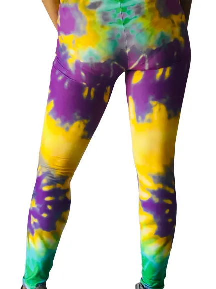 Spandex Leggings Adult - Tie Dye Swirls