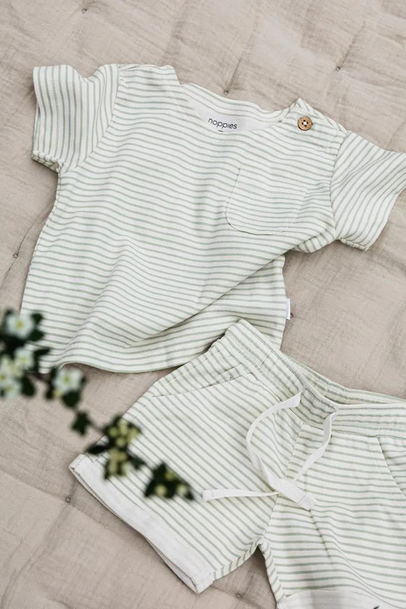 The Bolton Striped T-Shirt - Whisper White - BABY