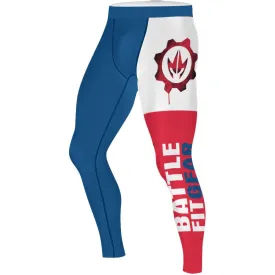 USA Flag Men's Compression Leggings