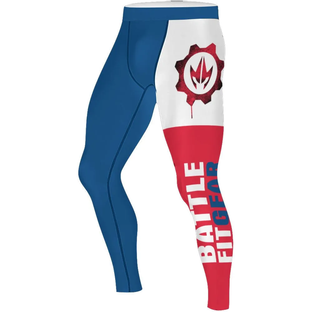 USA Flag Men's Compression Leggings